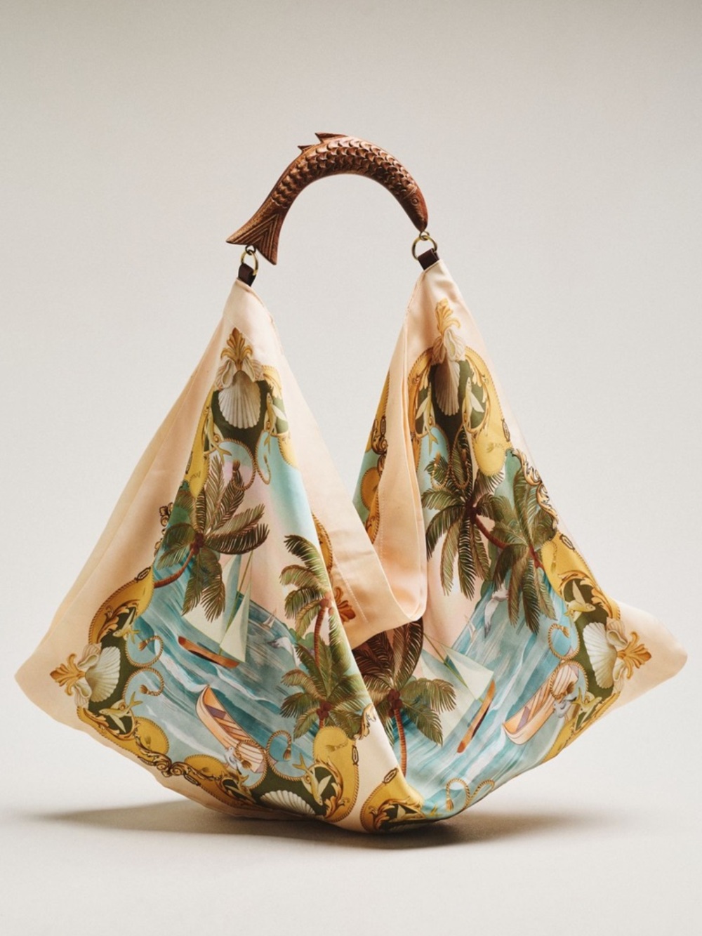 Farm Rio Satin Scarf Medium Bag NWT